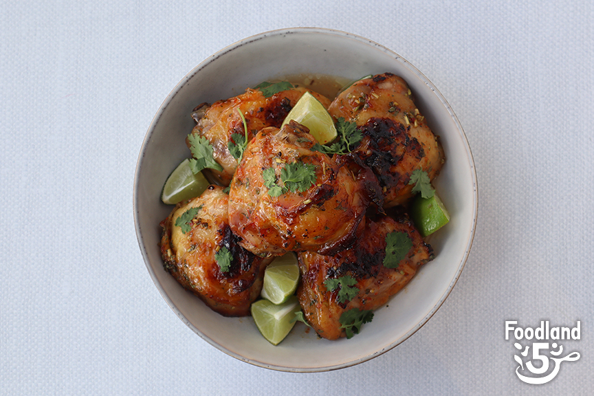 Roasted Chicken with Thai Chili-Lime Glaze